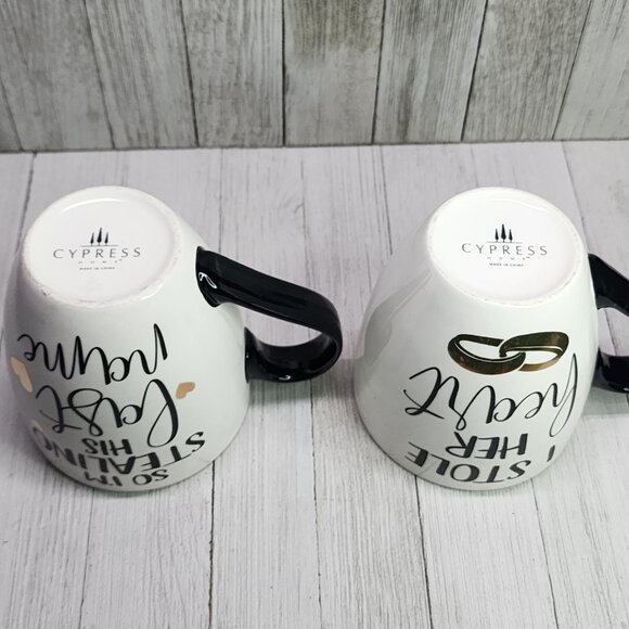 Cypress Home Wedding Coffee Mug Cup Set - Wedding Anniversary Gift - Picture 3 of 8